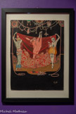 <center>Paul Poiret, la mode est une fête</center>Erté
Romain de Tirtoff, dit 1894-1990
Danseurs vers 1912
Encre, aquarelle et rehauts d’or sur papier vélin Paris, musée des Arts décoratifs, achat grâce ou mécénat des Amis des Arts Décoratifs, 2021.