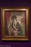 <center>Paul Poiret, la mode est une fête</center>Marie Laurencin
1883-1956
Femmes à la colombe (Autoportrait de l’artiste, accompagnée de Nicole Groult)
1919
Huile sur toile.
Centre Pompidou, Paris Musée national d'art moderne - Centre de création industrielle, don lord Joseph Duveen, 1931. En dépôt au musée des Arts décoratifs de Paris depuis 1985.