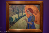<center>Paul Poiret, la mode est une fête</center>Paul Sérusier
1864-1927
Madame Sérusier à l’ombrelle
1912
Technique mixte sur papiers marouflés sur toile. Musée départemental Maurice Denis