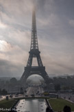 <center>La tour Eiffel.</center>Vue du trocadéro.