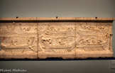 <center>Relief représentant probablement la bataille navale d’Actium</center>Époque romaine, 31 av. J.-C.-100 apr. J.-C.
Calcaire
Cordoue, collection Medinaceli