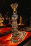 <center>Philippe Guillotel</center>(Paris, né en 1955). Costumes pour Monica Bellucci dans Astérix et Obélix : Mission Cléopâtre film d’Alain Chabat, 2002. Robe de Cléopâtre perlée et sa coiffe.