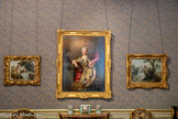 <center>Le cabinet de travail </center>Bergère endormie et jeune seigneur. Nicolas LANCRET (1690-1743).
Huile sur toile Vers 1725-1735. <br>
Portrait de femme en Flore. François DELYEN (1684-1761)
Huile sur toile
Vers 1730-1735. <br>
Jeune homme offrant des fleurs. Nicolas LANCRET (1690-1743)
Huile sur toile
Vers 1725.<br> Cuvette « courteille » et paire de vases hollandais à décor de tesnières. Manufacture Royale de Sèvres. Charles-Nicolas DODIN, peintre.
Porcelaine tendre
1760.