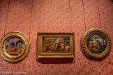 <center>La salle florentine </center>Visite à une accouchée (La Naissance de la Vierge)
SCHEGGIA (Giovanni di Ser Giovanni Guidi dit, 1406-1486)
Tempera sur bois Vers 1435
<br>Saint Georges combattant le dragon Paolo UCCELLO (1397-1475)
Tempera sur bois Vers 1465
<br> La Vierge adorant l’Enfant devant une ville maritime.
Maître des édifices gothiques (Jacopo Foschi ?)
Tempera sur bois
Vers 1480
