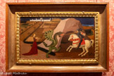 <center>La salle florentine </center>Saint Georges combattant le dragon Paolo UCCELLO (1397-1475)
Tempera sur bois Vers 1465