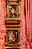 <center>La salle vénitienne </center>Saint Jérôme
Attribué à Andrea SOLARIO (1460-1524)
Huile sur bois Début du XVIe siècle. <br>
La Vierge et l’Enfant
Giovanni Battista Cima da CONEGLIANO
(1459/1460-1517/1518)
Huile sur bois Fin du XV siècle