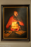 <center>Georges de La Tour Entre ombre et lumière</center>ATELIER DE GEORGES DE LA TOUR (1593-1652,
Saint Jérôme lisant
Vers 1648-1650 Huile sur toile
Palais des ducs de Lorraine - Musée Lorrain, Nancy, dépôt du Musée du Louvre
