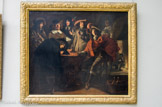 <center>La Tabagie, dit aussi Le Corps de garde, 1643.</center>Louis (ou Antoine ?) LE NAIN. Laon, vers 1600-1610 - Paris, 1648. Le sujet de la « tabagie » apparaît fréquemment dans la peinture de genre du XVIIe siècle, où l'on fumait alors la pipe, de préférence en compagnie, et en buvant.