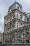 <center>L'hôtel de Ville de Paris.</center>Façade rue de Rivoli.</center>