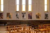 <center>L’église Sainte Jeanne de Chantal </center>Sur le mur figurent les principales étapes de la vie de Sainte Jeanne de Chantal.