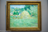 <center>Musée Marmottan Monet.</center> Berthe Morisot. LES FOINS A BOUGIVAL
1883
Huile sur toile