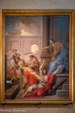 <center>Chapelle d'Isaïe</center>La Flagellation de saint Paul et de saint Sitas
Louis Testelin, peintre, 1655 May offert par la Confrérie Sainte-Anne des orfèvres parisiens, 1655.