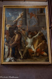 <center>Transept Nord.</center>Le Martyre de saint André Charles Le Brun, peintre, 1647.
May offert par la Confrérie Sainte-Anne des orfèvres parisiens, 1647
