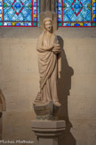 <center>Chapelle Sainte Geneviève</center>Statue de sainte Geneviève. Victor Geoffroy-Dechaume, sculpteur, 1865.
