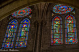 <center>Les vitraux.</center>Saint Matthieu et Saint Marc, saint Ambroise et saint Grégoire