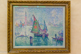 <center></center>Paul Signac
Paris 1863 - Paris 1835
La voile verte, Venise. 1904
Don de Madame Ginette Signac, 1979