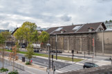 <center>Parc Martin-Luther-King. </center> L'ancienne forge, le bâtiment de l'horloge et le belvédère en surplomb de la Petite Ceinture racontent l’histoire ferroviaire du lieu.