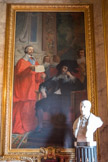 <center>SALON DES MESSAGERS D'ÉTAT </center> Richelieu et Louis XIII par Cabanel. Buste de Victor Schoelcher.