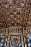 <center>La Sorbonne. </center>Le Grand Salon est orné d’un plafond à caissons et pendentifs, reproduisant les écussons aux armes des Villes qui possédaient un lycée en 1885.