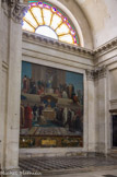 <center>Chapelle de la Sorbonne. </center> Tableau de Timbal représentant la Théologie. Il rassemble les portraits de tous les docteurs de l'Église depuis saint Jérôme jusqu'à Bossuet, et parmi lesquels figure Robert de Sorbon.