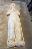 <center>Princesse. </center>Princesse non identifiée, dite Blanche d'Artois, reine de Navarre, première moitié du XIVe s. marbre.