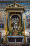 <center>Notre-Dame-des-Victoires. </center> Chapelle Saint-Augustin. Statue de saint Augustin en plâtre par Jean-Bernard
Duseigneur (1849). Elle remplace une statue de Jean-Baptiste Pigalle disparue à la Révolution.