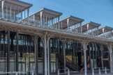 <center>Parc de la Villette </center>La grande halle de La Villette, qui abritait les abattoirs.