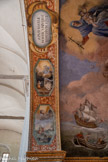Chapelle des Trinitaires <br> Des scènes comme des Ex voto sont peintes sur l'arc : elles représentent les maux que peut soulager Notre Dame du Bon Remède : la famine, la maladie