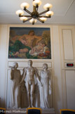 <center> Tribunal de Commerce. </center> Salon d’honneur. Cérès d’Oscar Eichacker. Groupe sculpté par Louis Botinelly.