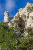 <center>Vallon de Saint Michel</center>La grotte Bouvier avec des dalles d'aragonite.