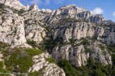 <center>Calanque de Podestat.</center>Tête de la Melette.