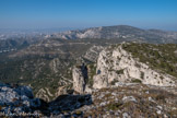 <center>La Couargue</center>Aiguille de Guillemin, la Gineste, le mont Carpiagne et le mont Lantin.