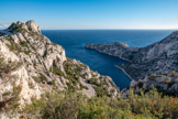 <center>Vue du Crêt de saint Michel</center>Le Belvèdère, la calanque de Morgiou