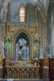 <center>L'église des Carmes.</center>Troisième chapelle de droite. Chaque chapelle, chaque pilier recèle statues et ex-voto, particulièrement la chapelle de Notre-Dame du Mont carmel, dont la Vierge a toujours été l’objet de la dévotion des fidèles.
