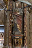 <center>L'église des Carmes.</center>Statue dans le choeur. Saint Matthias avec la hache.