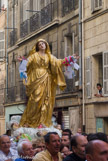 <center>Procession du 15 août.</center>Rue Sainte Françoise.