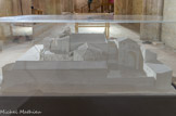 <center>La Vieille Major</center>Maquette face nord. Au premier plan, la chapelle des pénitents blancs, à droite, l'emplacement du Baptistère.