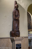 <center>Eglise St Cannat les Prêcheurs. </center>Sainte Dévote, Patronne de la Corse. Statue en bois du docteur Joubert (1981).