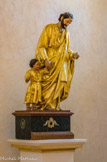 <center>Eglise Saint Laurent</center>Statue de Saint-Joseph avec Jésus.