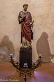 <center>Eglise Saint Laurent</center>Statue de Saint-Laurent en bois.