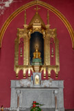 <center>Eglise de Saint Giniez. </center> Autel de Notre-Dame de l'Huveaune, avec la petite statue en bois doré de Notre-Dame de l'Huveaune.