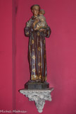<center>Eglise de Saint Giniez. </center> Saint Antoine de Padoue, statue en plâtre.