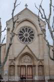 <center>Eglise de Saint Giniez. </center> La façade est restée inachevée.