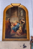 <center>Eglise St Lazare. </center> Jésus dans la maison de Béthanie, de Gagliardini. Rencontre de Jésus avec les sœurs de Lazare, Marthe et Marie, avant la résurrection de celui-ci.