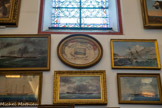 <center>Ex-voto de la chapelle de saint Pierre.</center>Au centre, en haut, ex-voto offert par le capitaine Lapouse, commandant le 