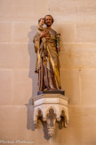 <center>Eglise des Réformés ou de saint-Vincent-de-Paul. </center>Collatéral de gauche. Huitième chapelle. Statue en carton-pierre de Saint Joseph.