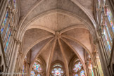 <center>Eglise des Réformés ou de saint-Vincent-de-Paul. </center>Clé de voûte du choeur. La Sainte Trinité.