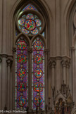 <center>Eglise des Réformés ou de saint-Vincent-de-Paul.</center>Les vitraux derrière le maître-autel. La vie de la Vierge. De bas en haut, de gauche à droite : la Présentation de Marie ; l'Annonciation ; la Visitation ; la Nativité ; l'hommage des rois Mages ; le fuite en Egypte ; Jésus au milieu des docteurs ; le portement de la croix ; la Pentecôte ; la Dormition. En haut, le couronnement de la Vierge.