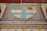 <center>Eglise des Réformés ou de saint-Vincent-de-Paul. </center>Mosaïques du sol. Devant le choeur.