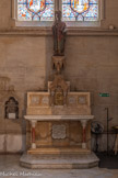 <center>Eglise des Réformés ou de saint-Vincent-de-Paul. </center>Huitième chapelle de droite. Autel et  statue de Saint-Augustin (IVème siècle).